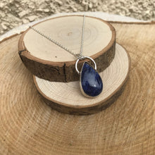 Load image into Gallery viewer, Sodalite sterling silver teardrop pendant