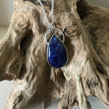 Load image into Gallery viewer, Sodalite sterling silver teardrop pendant