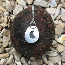 Load image into Gallery viewer, White sea glass silver pendant