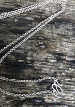 Load image into Gallery viewer, Sterling silver moss agate hoop pendant