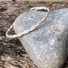 Load image into Gallery viewer, Twisted silver bracelet