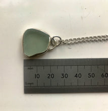 Load image into Gallery viewer, Light turquoise sea glass pendant
