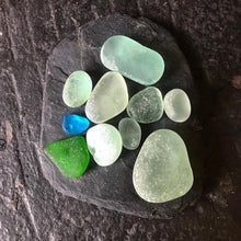 Load image into Gallery viewer, Turquoise sea glass silver pendant