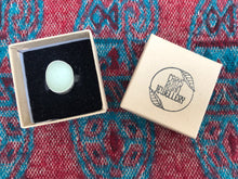 Load image into Gallery viewer, Turquoise sea glass silver ring